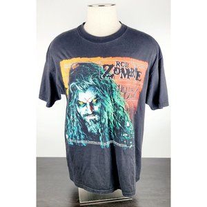 Vintage 1998 Rob Zombie Hellbilly Deluxe Album T-Shirt Black Winterland Size XL